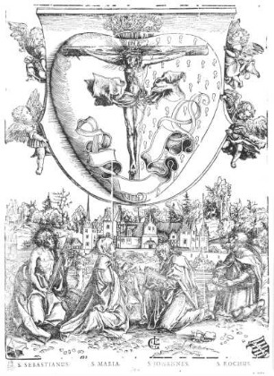 Die Verehrung des heiligen Herzens Jesu : Lucas Cranach der Ältere (1472-1553). Die Verehrung des heiligen Herzen Jesu