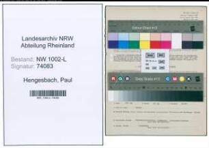 Entnazifizierung Paul Hengesbach , geb. 10.04.1909 (Rechtsanwalt)