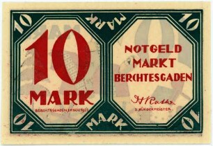 Geldschein / Notgeld, 10 Mark, 24.11.1922