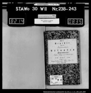 Zivilstandsregister Evessen (Kanton Wolfenbüttel) mit Gilzum und Hachum