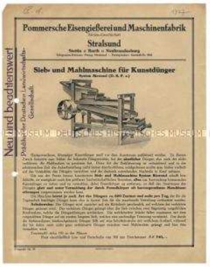 Sieb- und Mahlmaschine für Kunstdünger