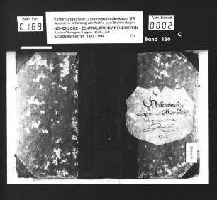 Lager- und Gültbuch über Hollenbach.
