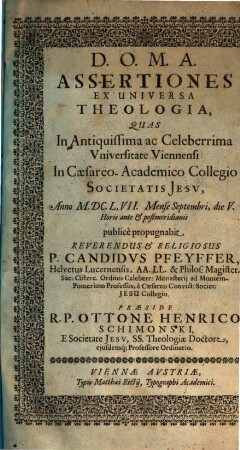 Assertiones ex universa theologia