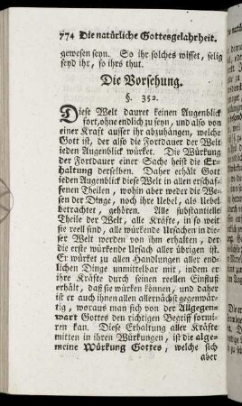 Die Vorsehung.