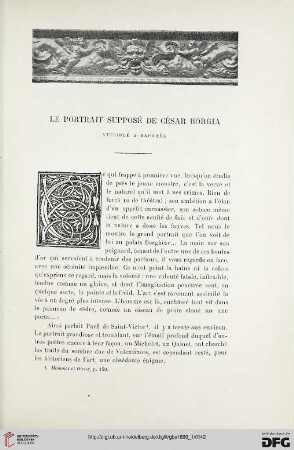 3. Pér. 21.1899: Le portrait supposé de César Borgia : attribué à Raphae͏̈l
