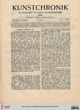 Heft 26 (22. Mai 1908)