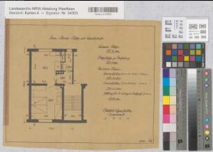 Kleinstwohnung Form Kleinst Ruhr mit Brause Grundriß 1930 1 : 50 29 x 36,5 Pause Westfälische Heimstätte Dortmund Wohnungsgesellschaft Münsterland