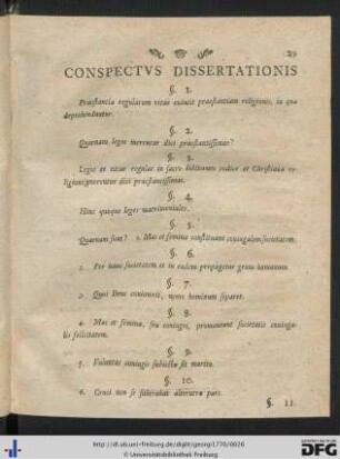 Conspectus Dissertationis.
