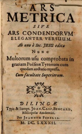 Ars metrica