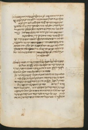 Hebr. Auszug, oder Fragment, aus einer arabischen Consultation des Königs von Rikka