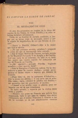 VIII - El mensajero de odio