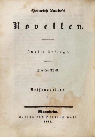 Reisenovellen, 2