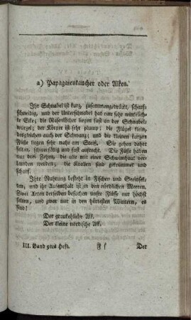 2) Papagaientaucher oder Alken.