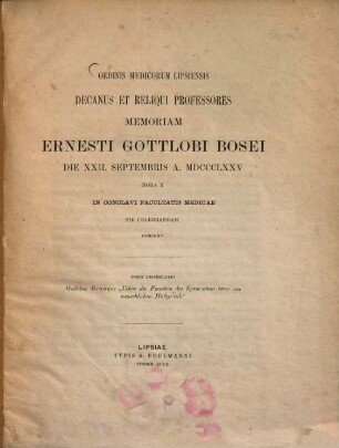 Ueber die Function des ligamentum teres am menschlichen Hüftgelenk : (Festschrift d. Univ. Leipzig.)