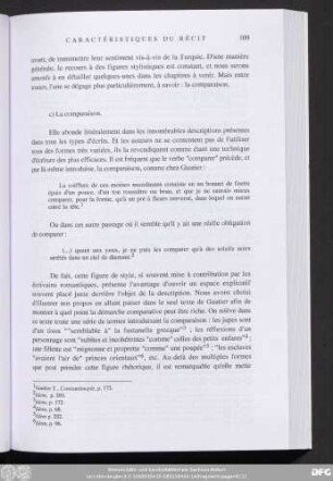 c) La comparaison.