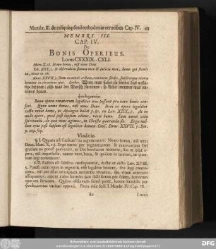 Cap. IV. De Bonis Operibus.
