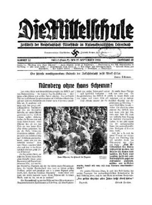 Nürnberg ohne Hans Schemm?
