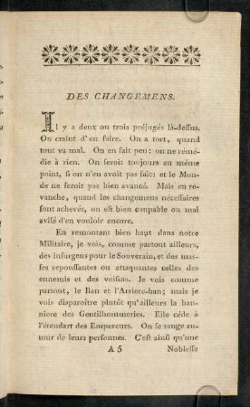 9-21, Des changemens. - Des exclusifs.