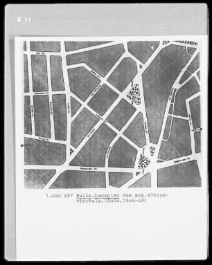 Lageplan des sogenannten Königsviertels
