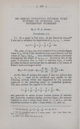 On series involving inverse even powers of subeven and supereven numbers.