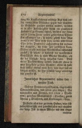 Innerliches Arzeneymittel wider den weißen Fluß.