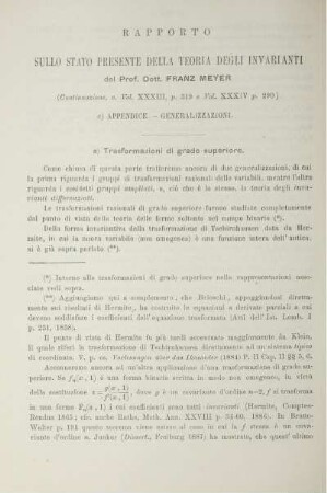 Sullo Stato Presente della Teoria Degli Invarianti.