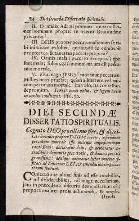 84-101, Dissertatio Spiritualis
