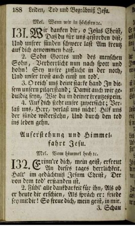Auferstehung und Himmelfahrt Jesu.
