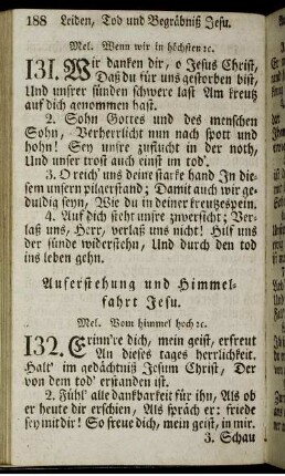 Auferstehung und Himmelfahrt Jesu.