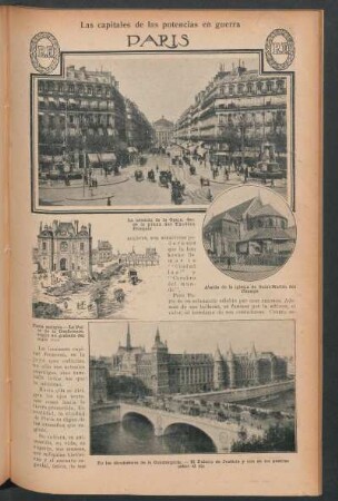 París : Las capitales de las potencias en guerra