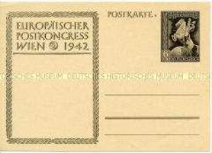 Postkartenvordruck zum Europäischen Postkongress