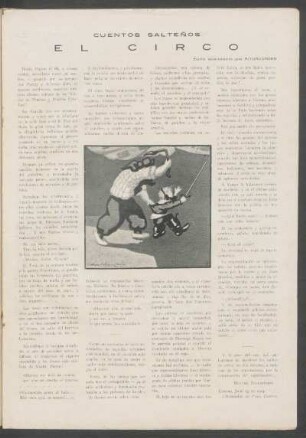 El circo : Cuentos salteños. - (Ilustración de Pesce Castro)