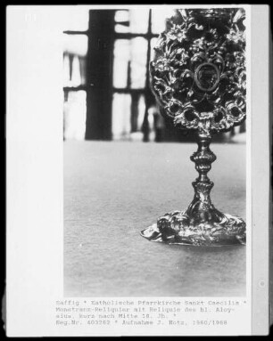 Reliquienmonstranz des heiligen Aloysius