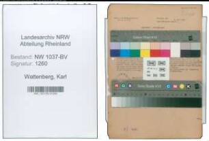 Entnazifizierung Karl Wattenberg , geb. 26.09.1899 (Stadtassistent)