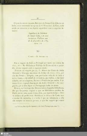 XI Costa-D. Alvaro Da