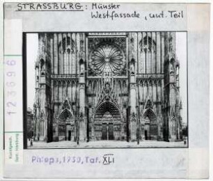 Straßburg: Münster, Westfassade