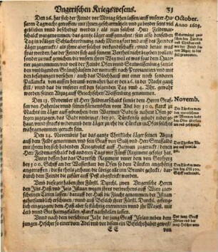 Chronologia Oder Historische beschreibung aller Kriegsempörungen vnnd belägerungen der Stätt vnd Vestungen auch Scharmützeln vnd Schlachten so in Ober vnd Vnder Vngern auch Sibenbürgen mit dem Türcken von Ao. 1395. biß auff gegenwertige Zeit denckhwürtig geschehen, [4]. Continuatio Deß Hungerischen vnd Sibenbürgischen Kriegswesens : Vom 1. Januarj. Anno 1603 biß auff jetziges 1604. Jar