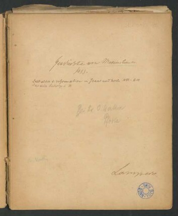 Geschichte von Maximilianan [! Maximilian] : 1493 - ; Zeitalter d. Reformation in Staat und Kirche 1493-1648