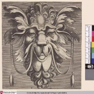 [Groteske Maske mit tierischen Zügen; Grotesque mask with animal attributes]
