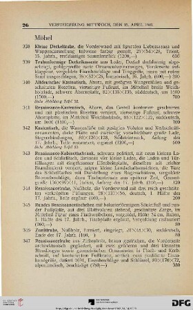 Möbel (Nr. 338-398)
