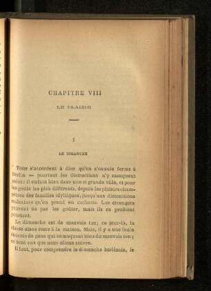 Chapitre VIII Le Plaisir
