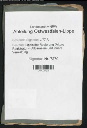 Aufstellung der Verpflegungskosten für die fremden Truppen im Amt Lipperode