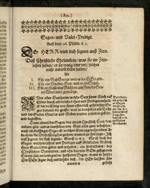 833-856, Segen- und Valet-Predigt auß dem 128. Psalm