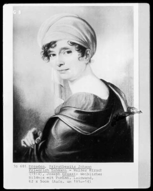 Weibliches Bildnis mit Turban