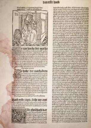 [Hyr beghinnet de vorrede sunte Hieronimi in de [twe] boeke der Machabeen]