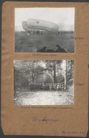 Fesselballone: Fesselballon vor dem Aufstiege