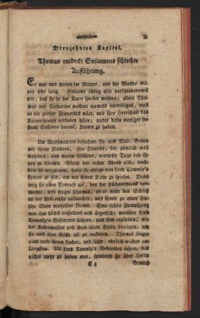 Dreyzehntes Kapitel. Thomas entdeckt Susannes schlechte Aufführung