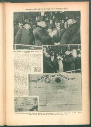 Inauguración de la Exposición Internacional