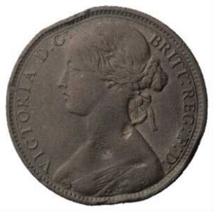 Fundmünze, Penny, 1862