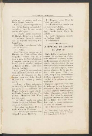 La imprenta en Santiago de Cuba